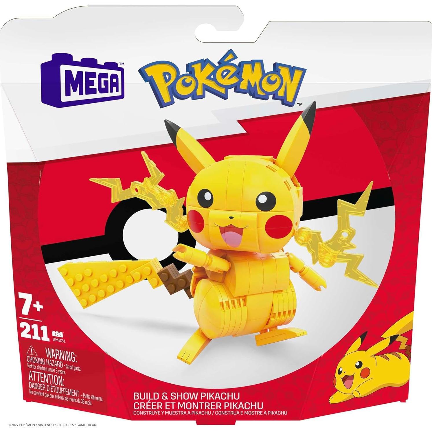 Set de Construcción MEGA Pikachu 205 Piezas 10,16 cm