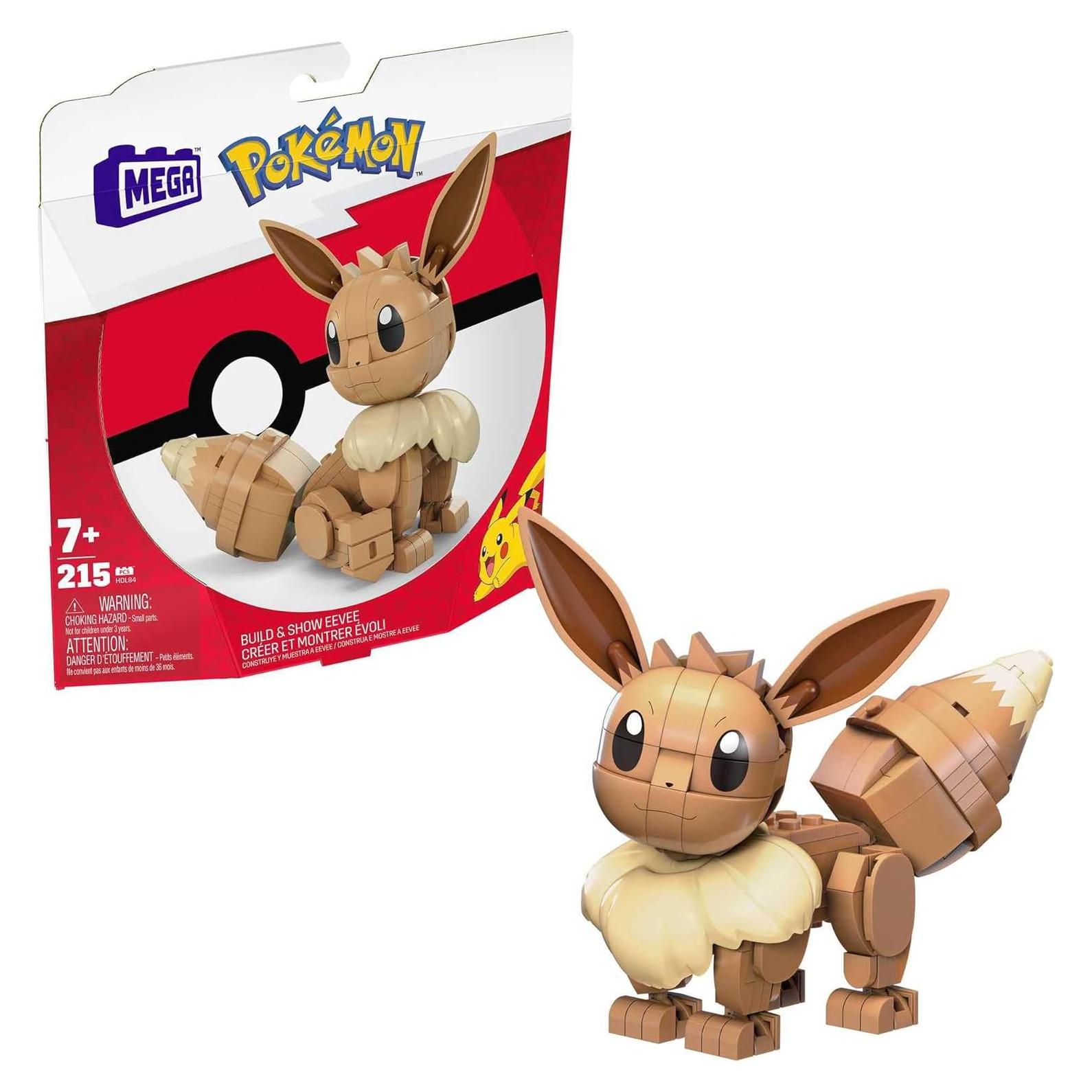 Set de Construcción MEGA Pokémon Eevee 215 Piezas 10 cm