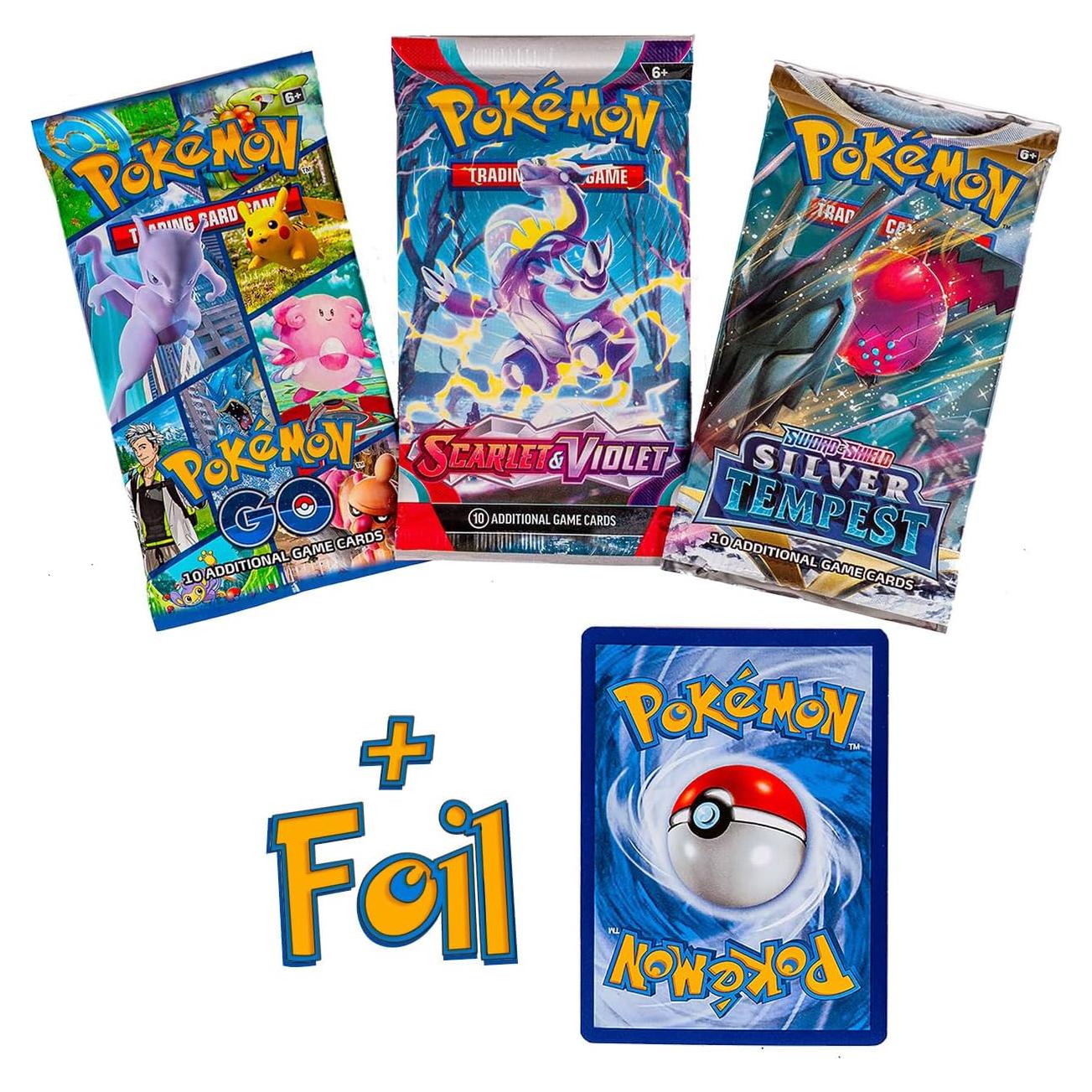 Pokemon TCG: 3 Paquetes de Mejora + 1 Carta Holofoil