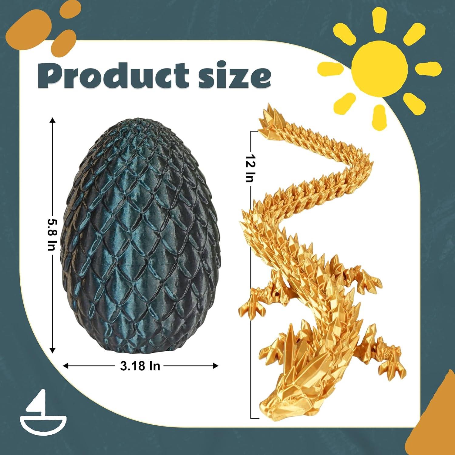 Huevos de Dragón Cinderwing3D Articulados 12 cm Decorativos