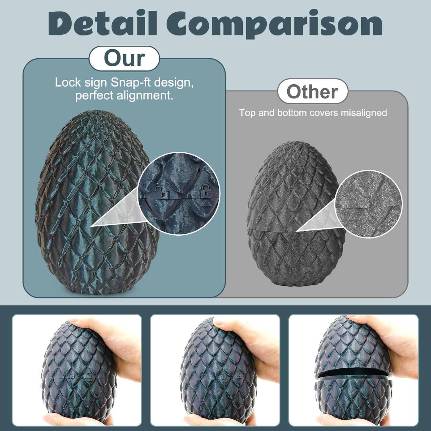 Huevos de Dragón Cinderwing3D Articulados 12 cm Decorativos