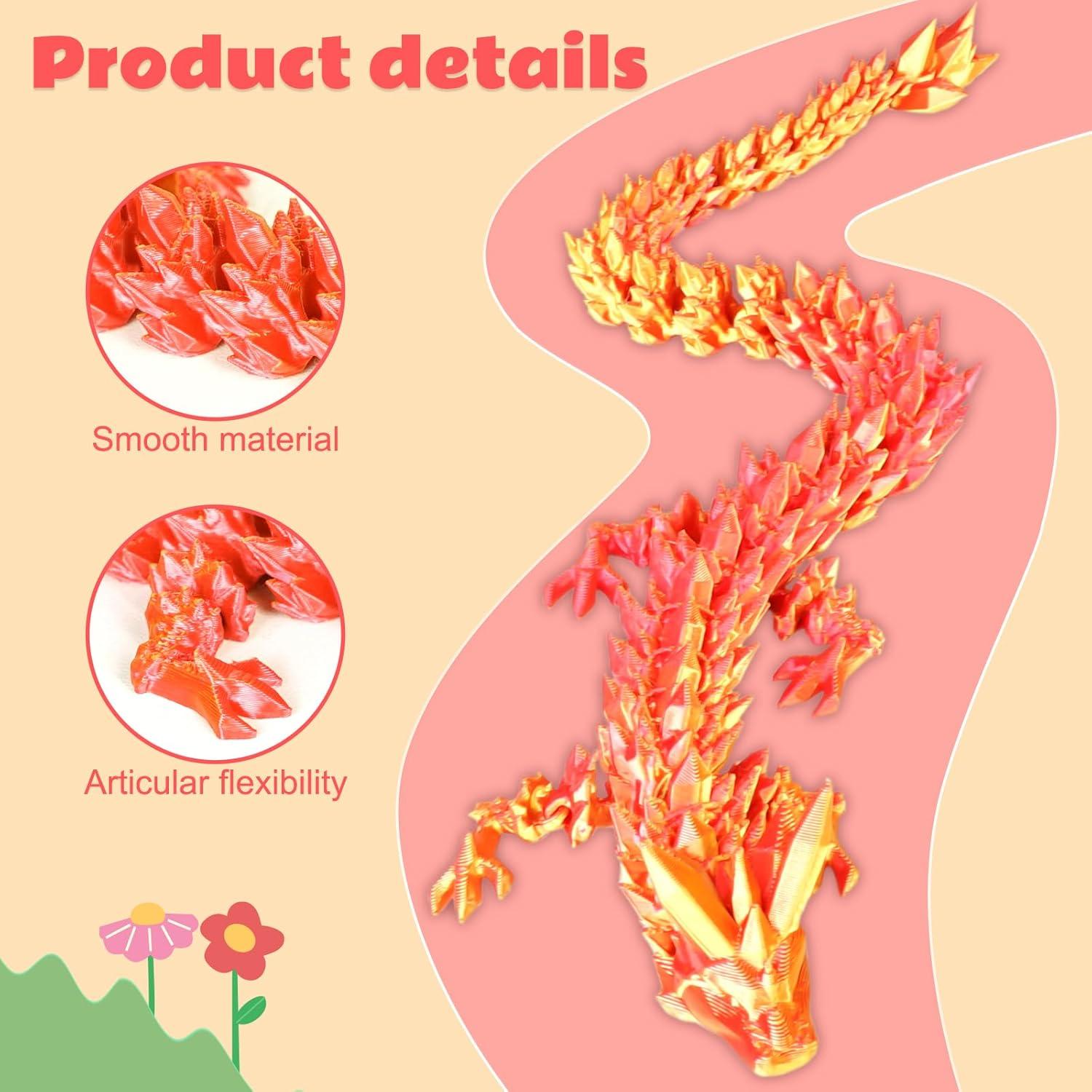 Huevos de Dragón 3D Cinderwing - Juguetes Articulados 12,7 cm