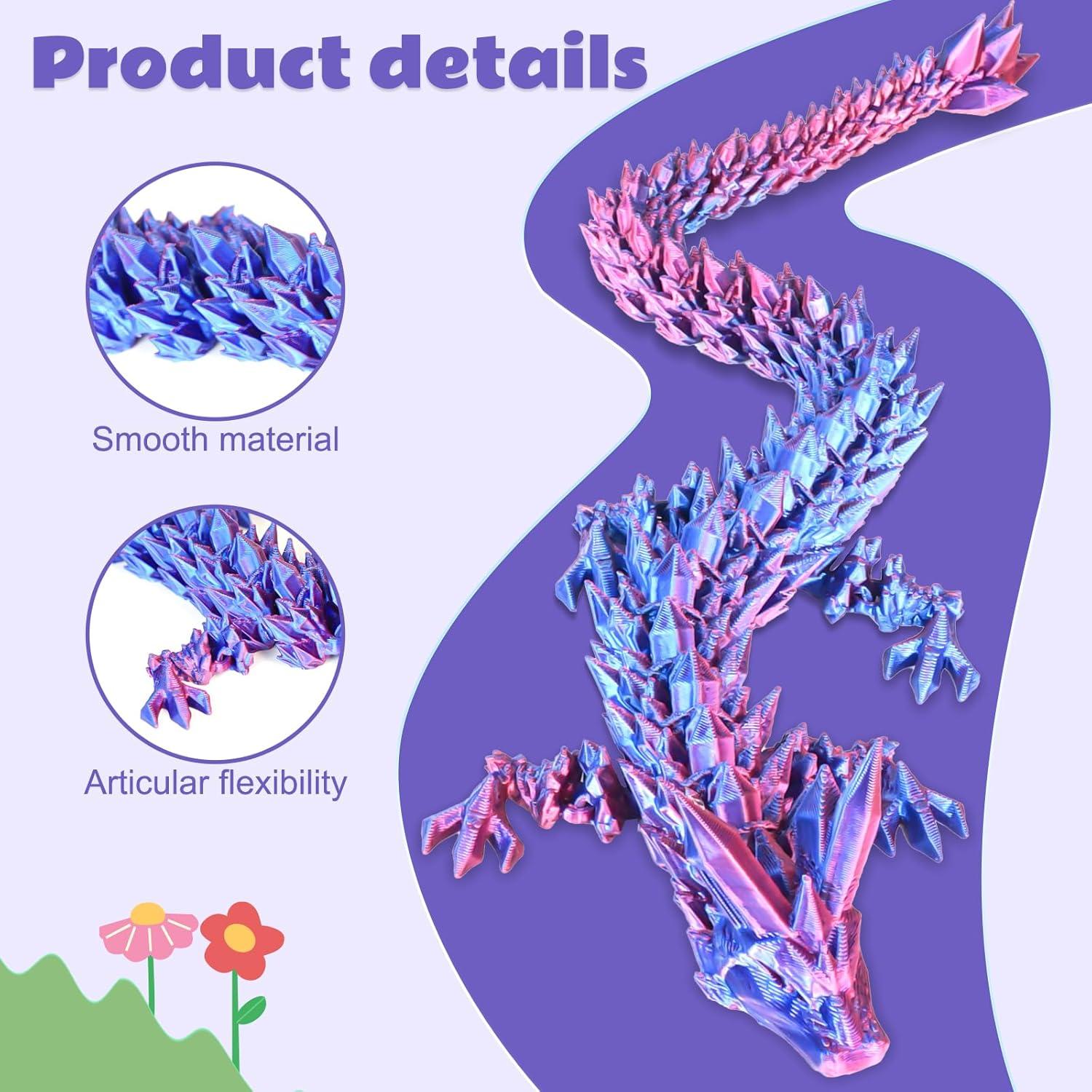 Huevos de Dragón 3D Cinderwing Talla M Púrpura Brillante