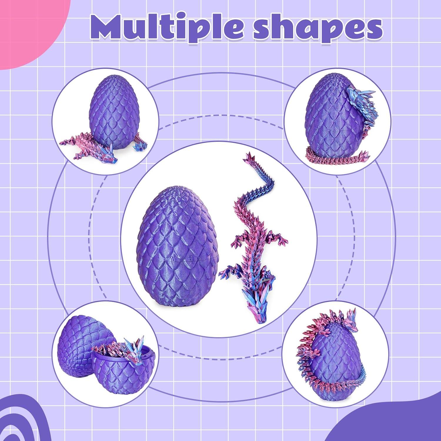 Huevos de Dragón 3D Cinderwing Talla M Púrpura Brillante