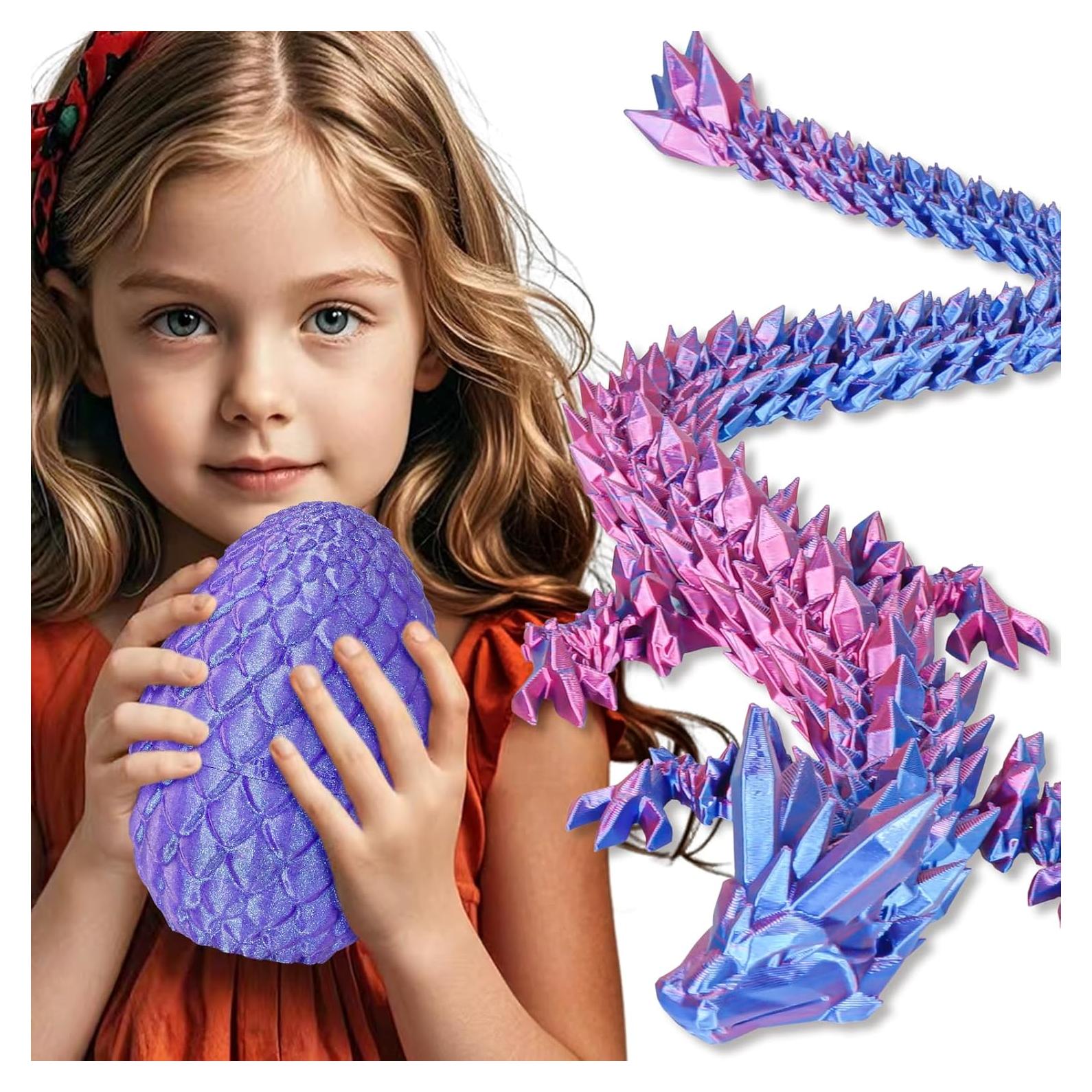 Huevo de Dragón Grande Cinderwing3D Púrpura 18 cm