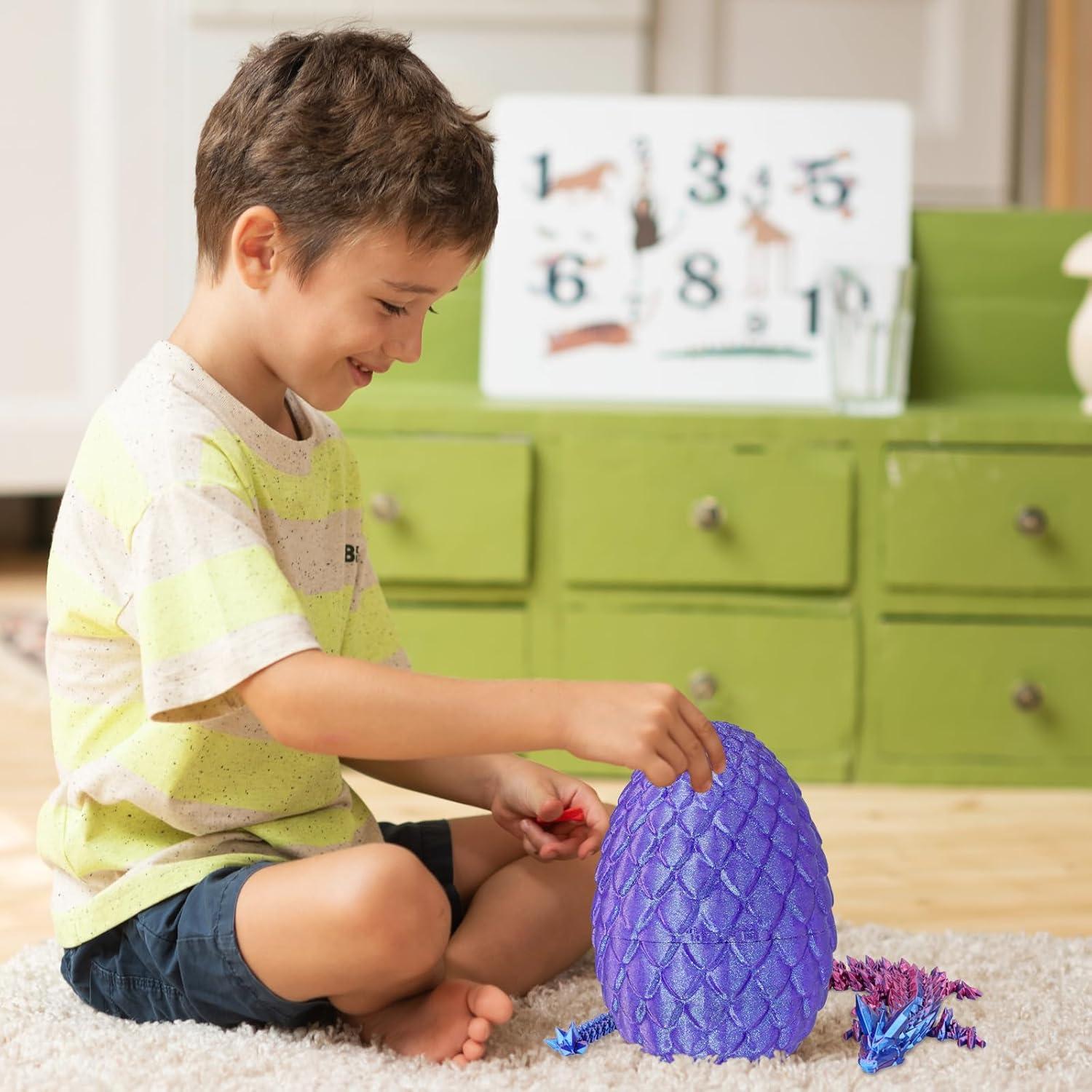 Huevo de Dragón Grande Cinderwing3D Púrpura 18 cm