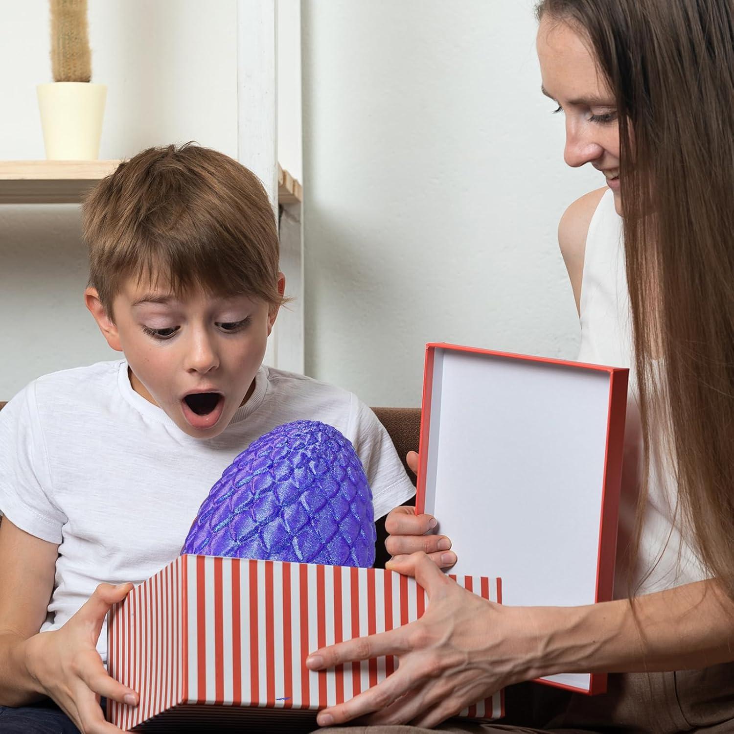 Huevo de Dragón Grande Cinderwing3D Púrpura 18 cm