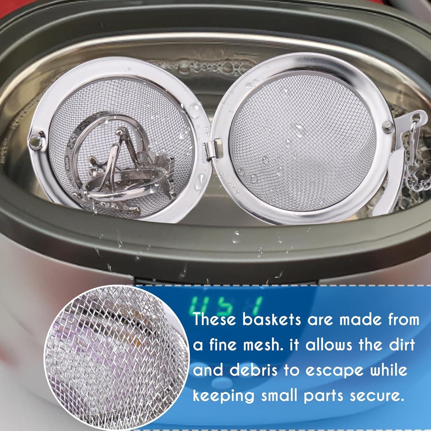 Cesta de Limpieza Ultrasónica AIERSA - 2 Piezas Acero Inoxidable