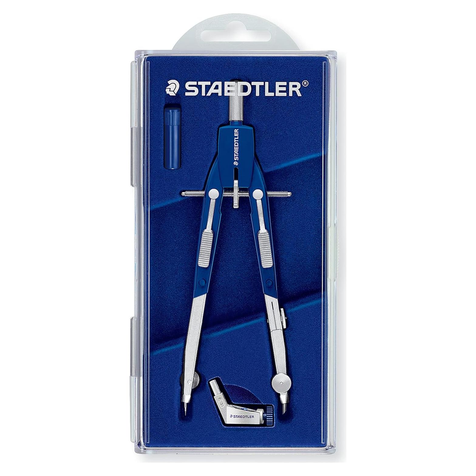 Set de Compás Metálico 6" STAEDTLER con Adaptador y Lápices