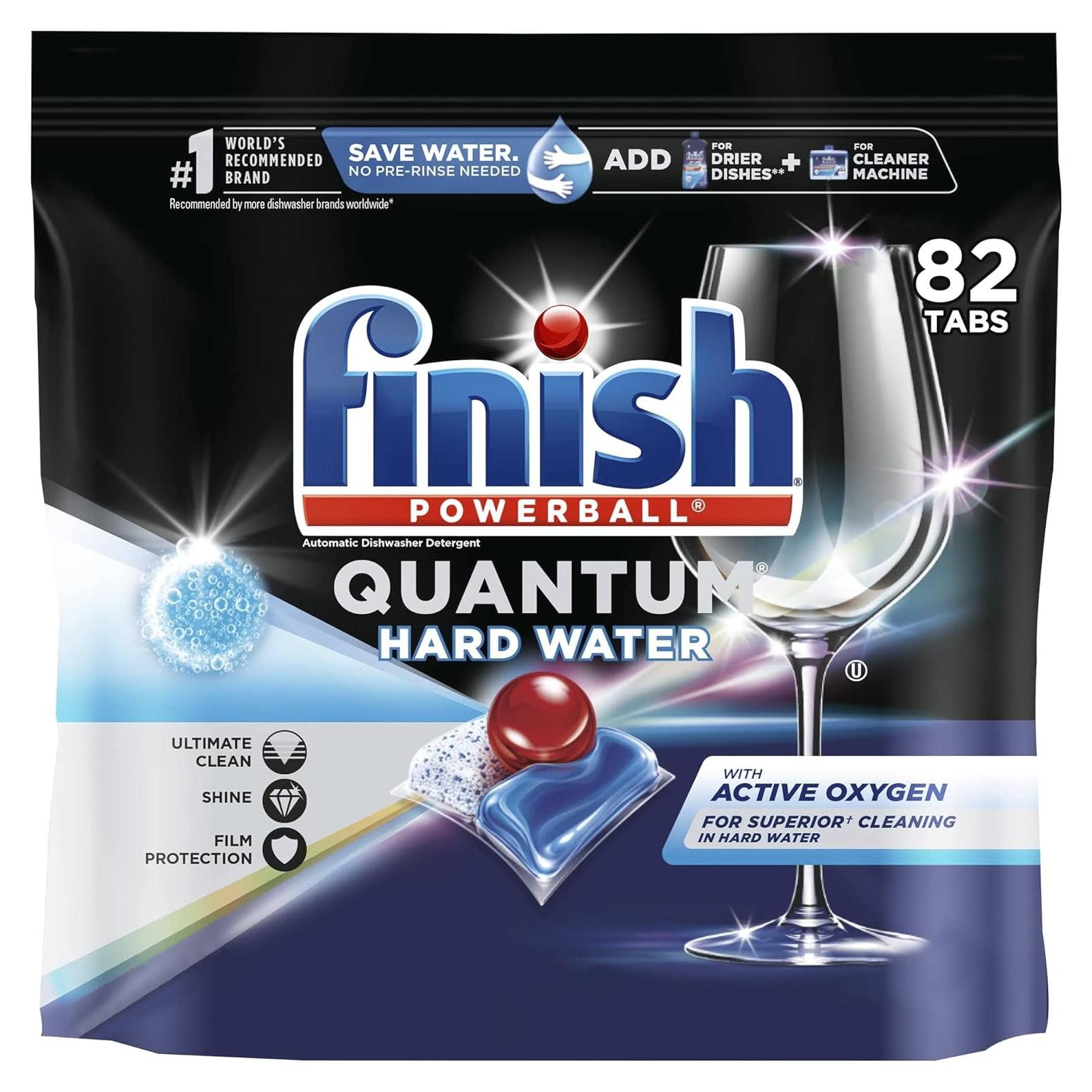 Tabletas Lavavajillas Finish Quantum Agua Dura 82 ct.