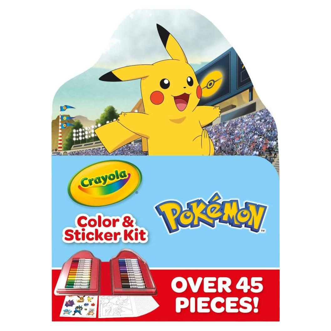 Kit de Arte Crayola Pokémon 45 Piezas para Niños