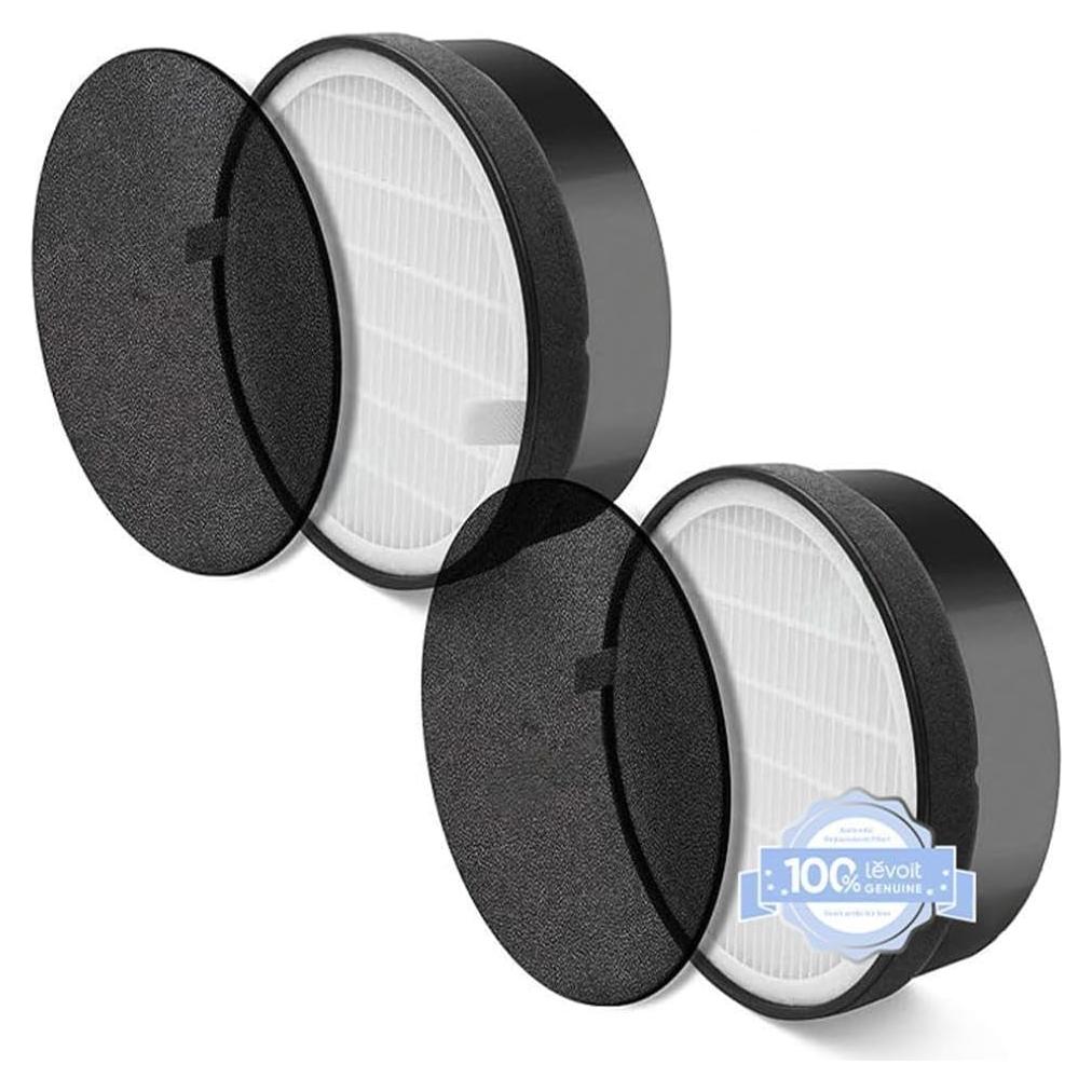 Filtro de Reemplazo LEVOIT LV-H132, Carbón Activado, Paquete de 2