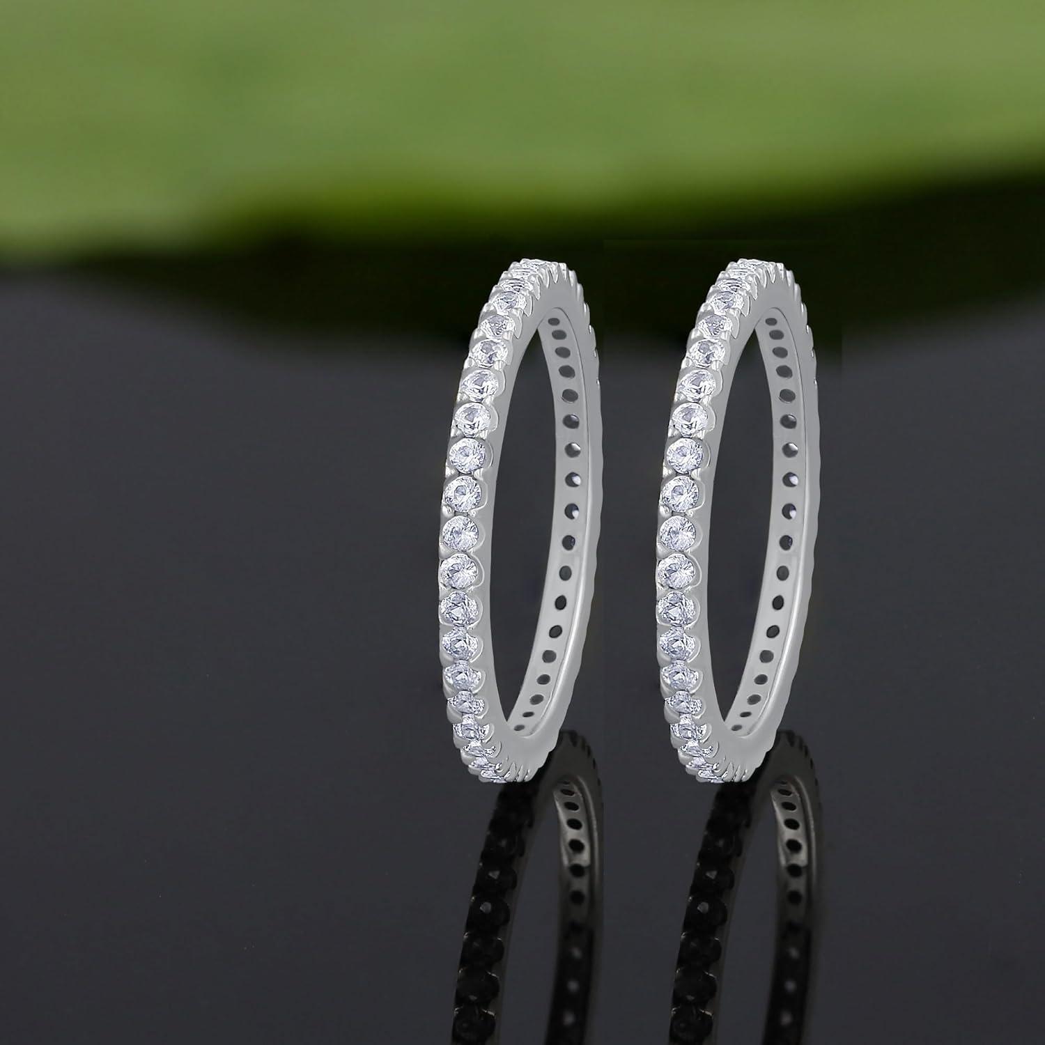 Anillo Eternidad Apilable GOURIK Baño de Oro 18K Mujeres