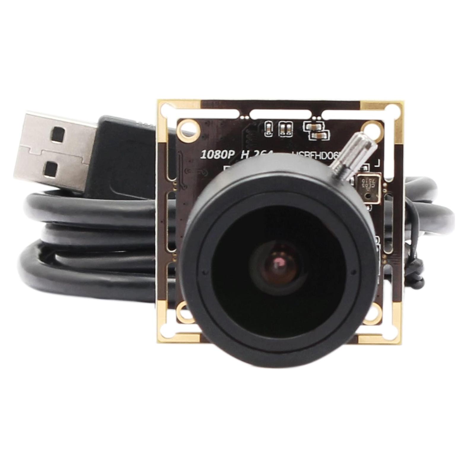 Cámara USB Mini ELP IMX323 1080P con Micrófono y Zoom 2.8-12mm