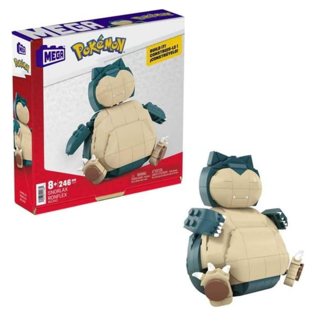 Set de Construcción Snorlax Mattel 256 Piezas 10 cm