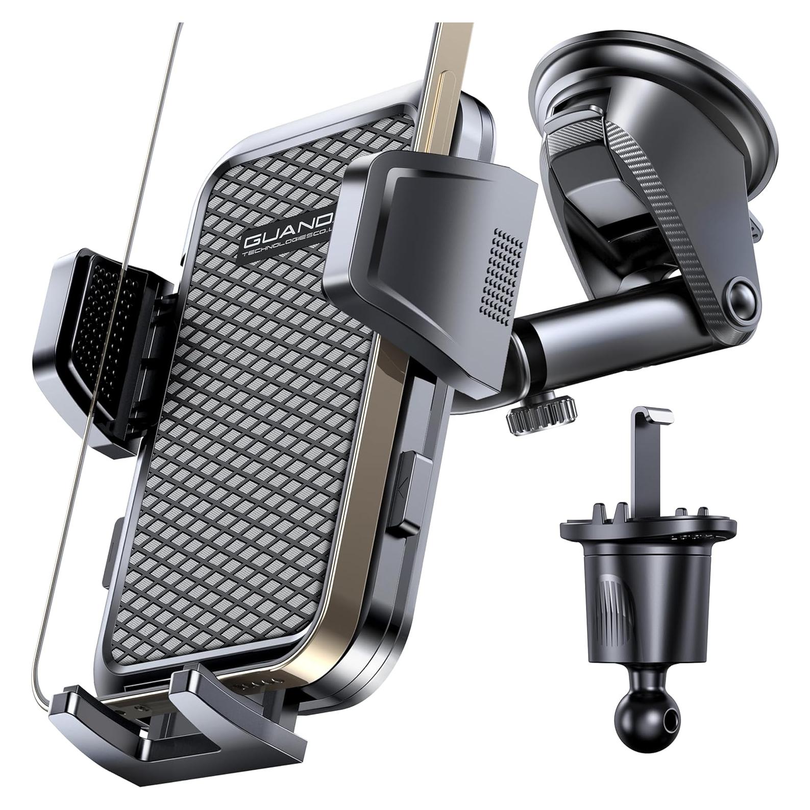 Soporte de Teléfono Ajustable GUANDA para Coche Negro