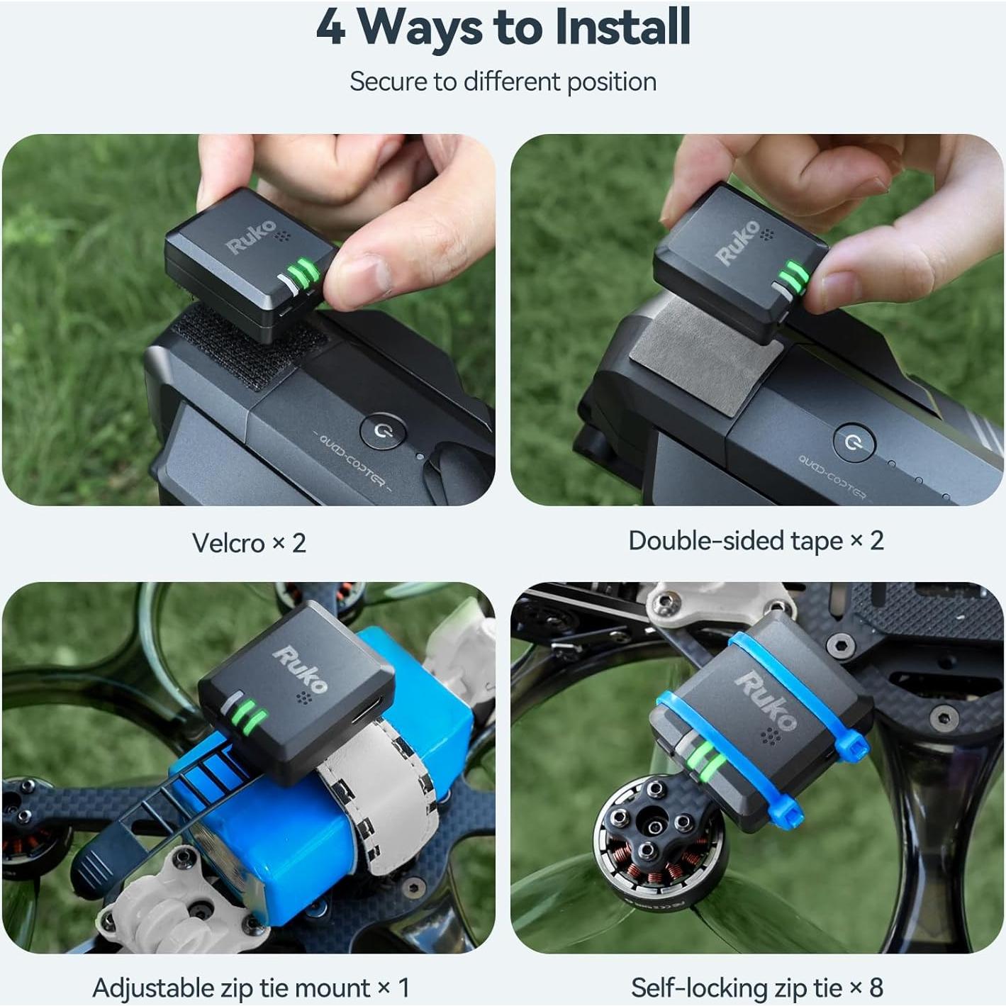 Ruko R111S Rastreador GPS para Drones con Buzzer y Batería