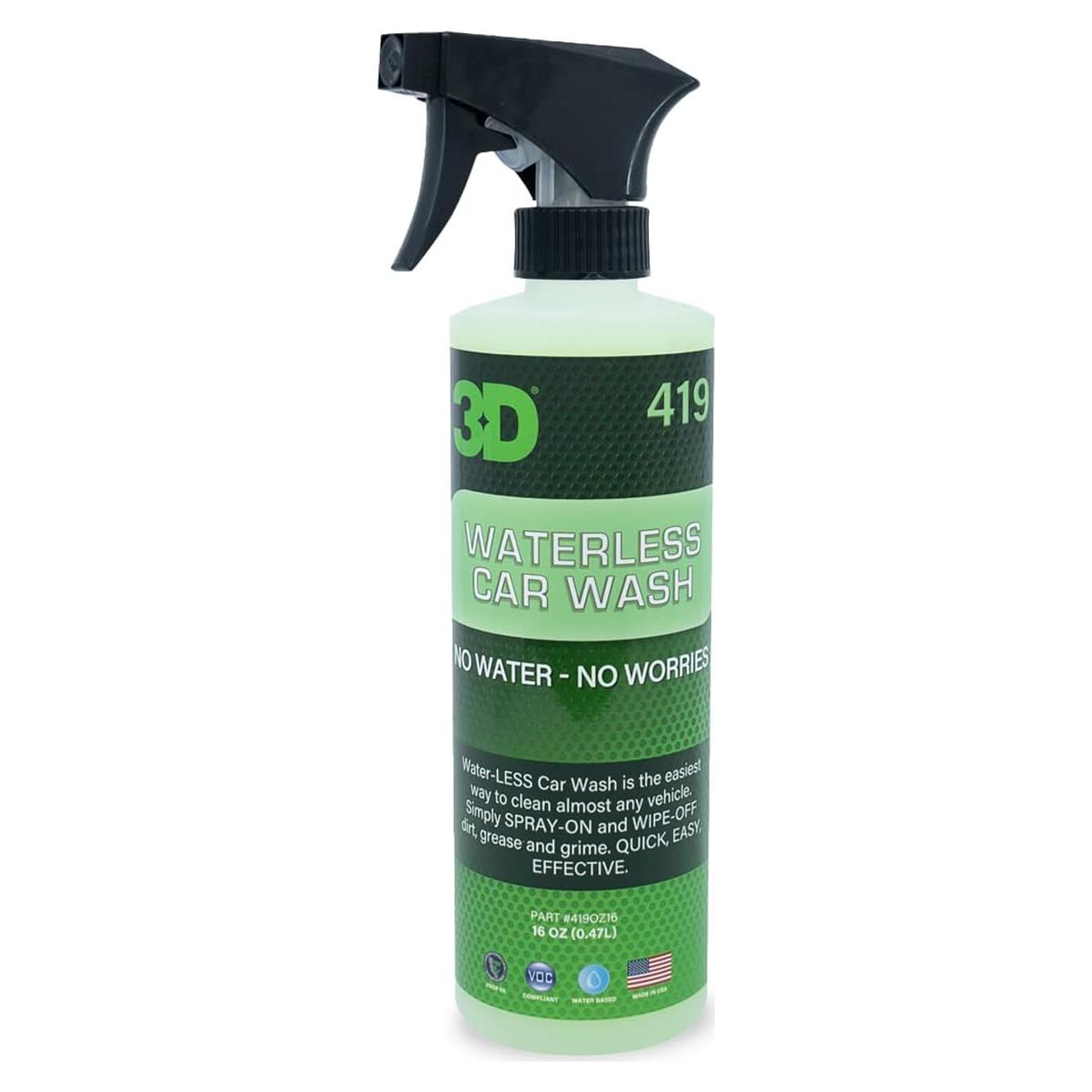 Lavado de Auto Sin Agua 3D - Spray Detallador 16oz - Sin Jabón