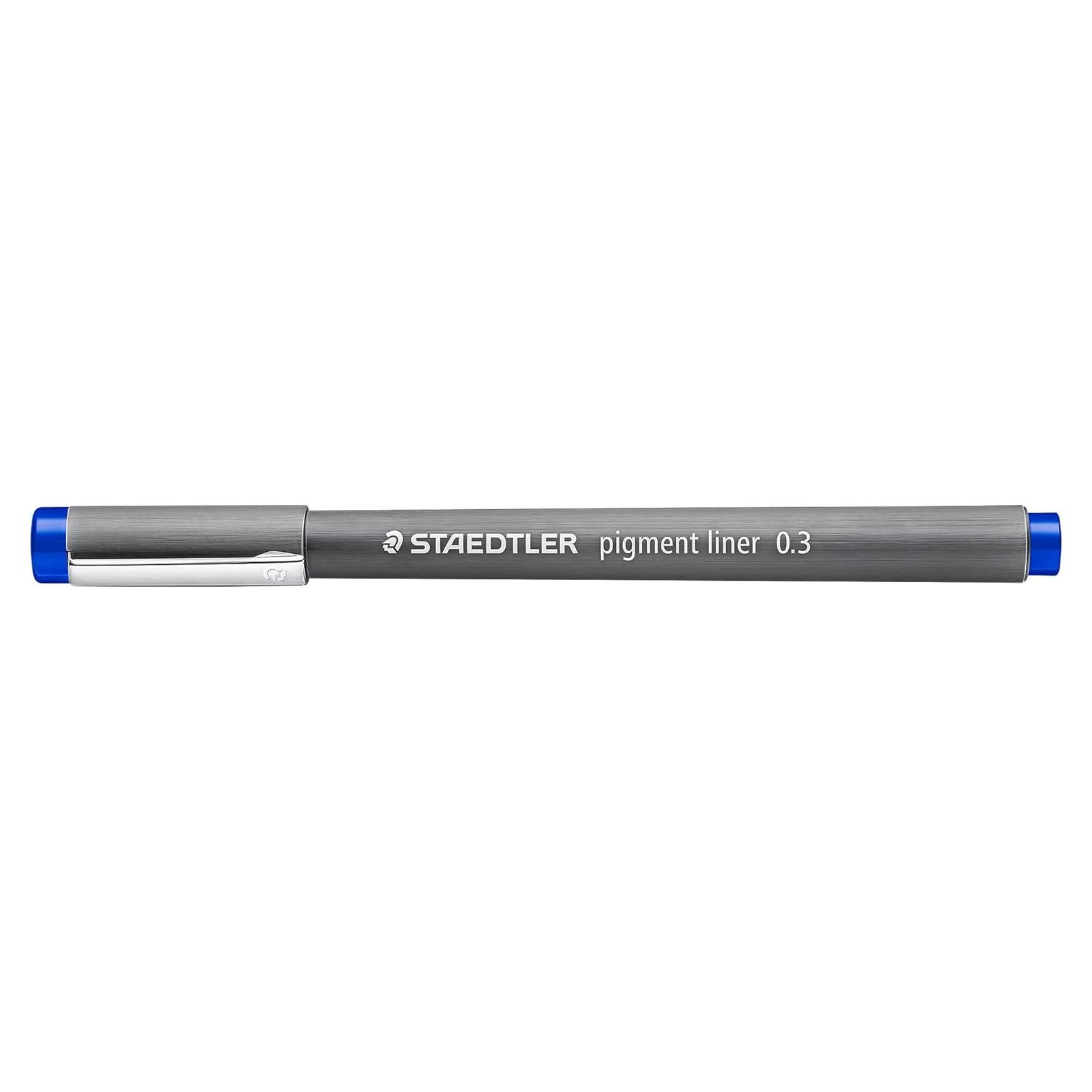 Pluma Fineliner Staedtler 308 03-3 Azul 0.3mm - Caja de 10
