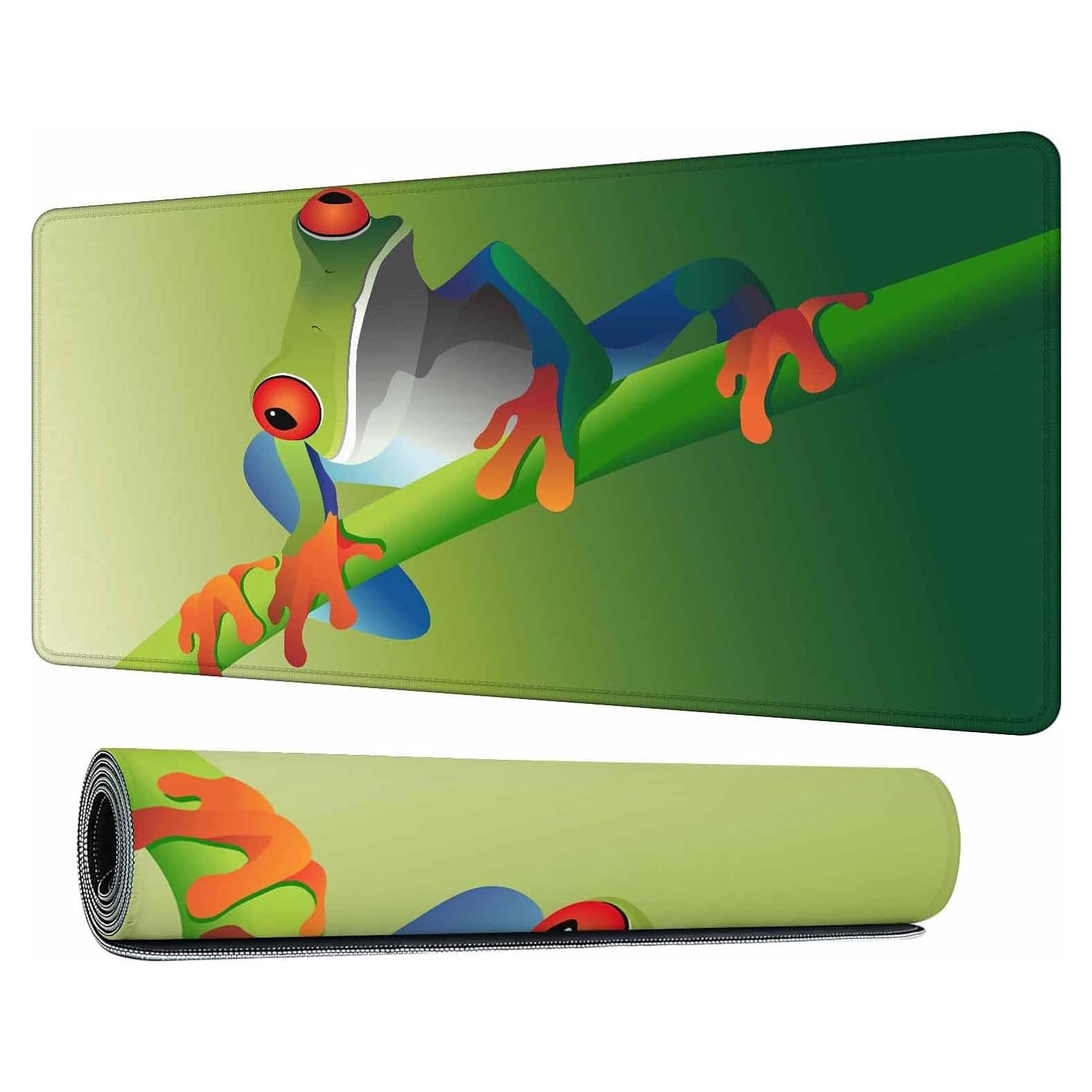 Alfombrilla de Ratón Grande Y YIHANGBEST 900x400mm Verde Rana