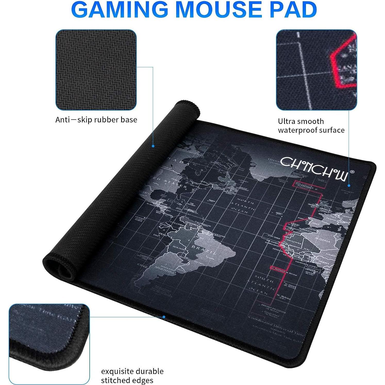 Combo Gamer Teclado LED Arcoíris CHONCHOW + Ratón + Auriculares + Alfombrilla