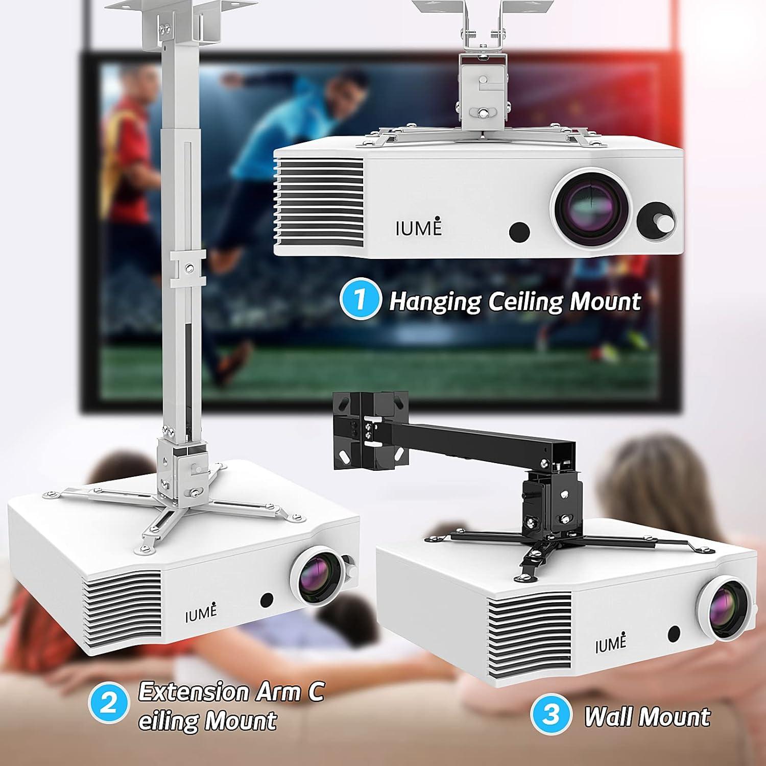 Soporte de Techo para Proyector IUMÉ Ajustable 42.9-65 cm Negro