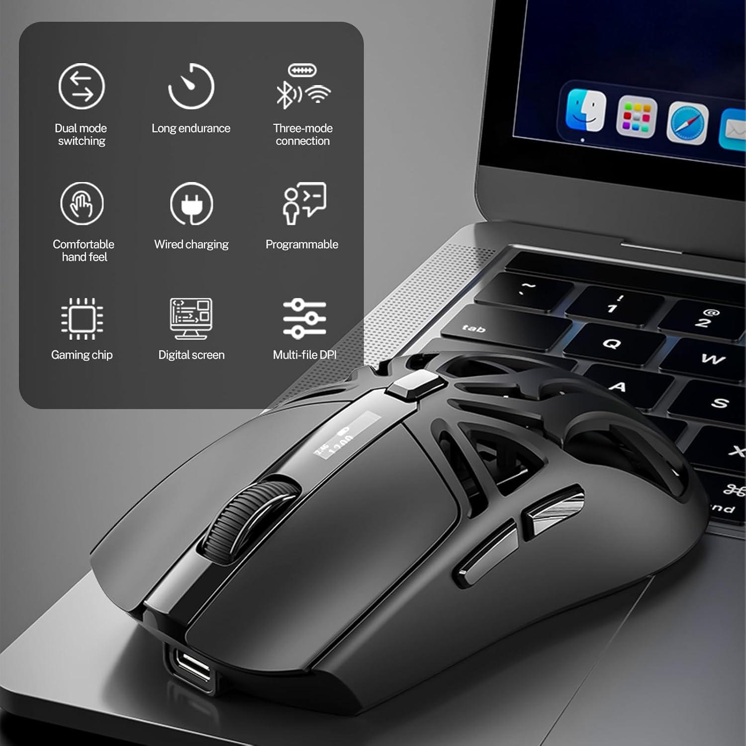 Ratón Gaming Inalámbrico Attoe SML-YXSB-01F 10000 DPI RGB