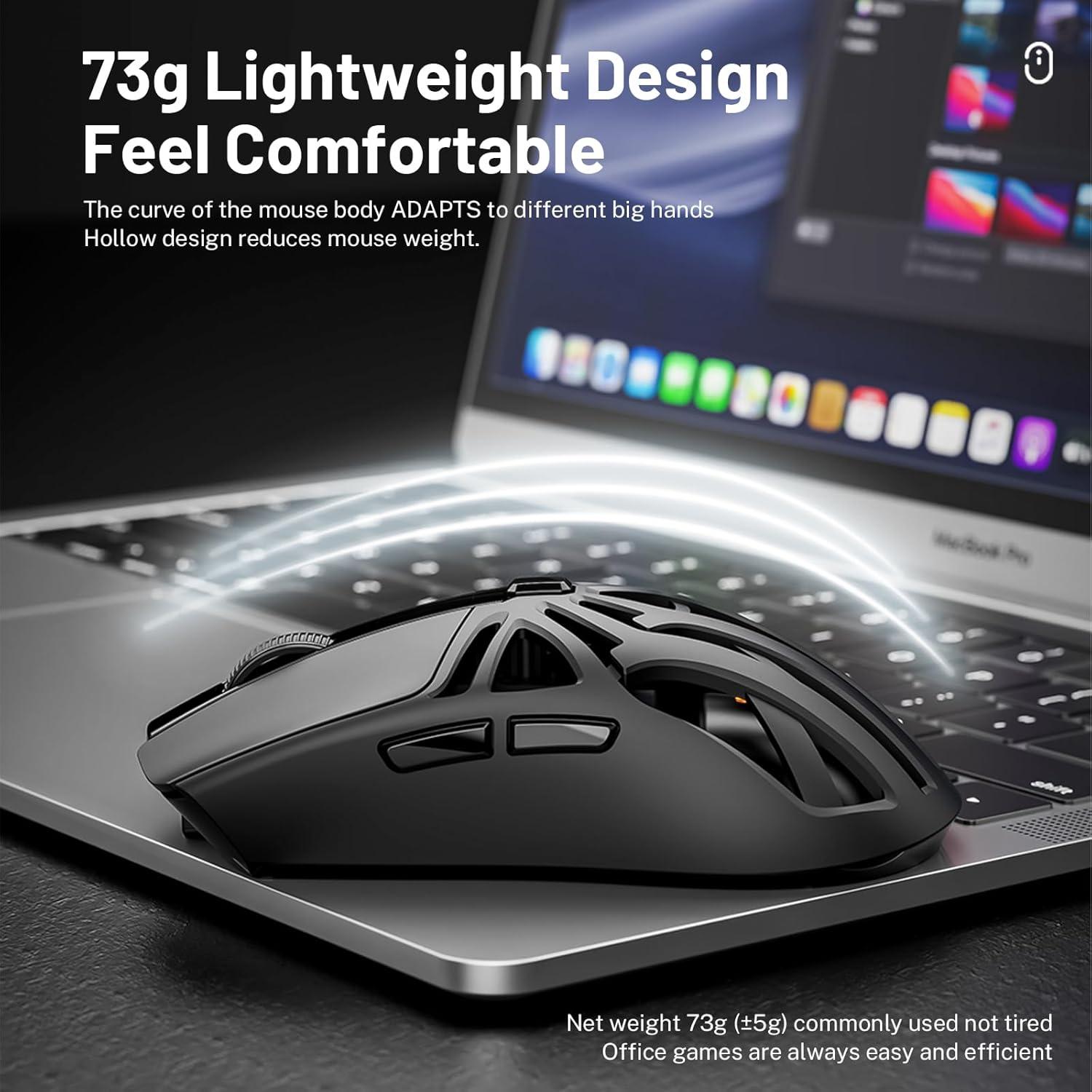 Ratón Gaming Inalámbrico Attoe SML-YXSB-01F 10000 DPI RGB