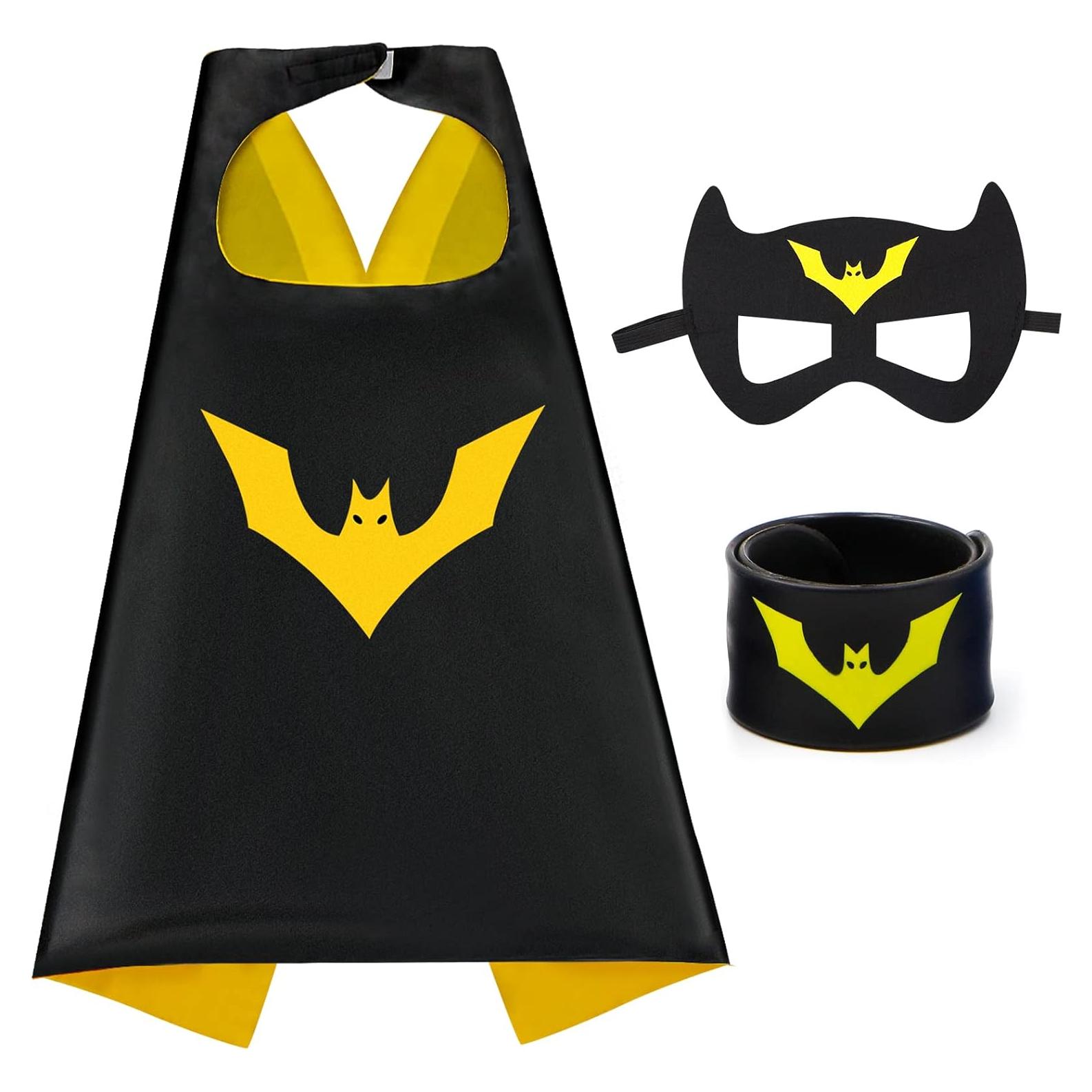 Capa de Disfraces para Niños Superhéroe con Máscara y Cinturón