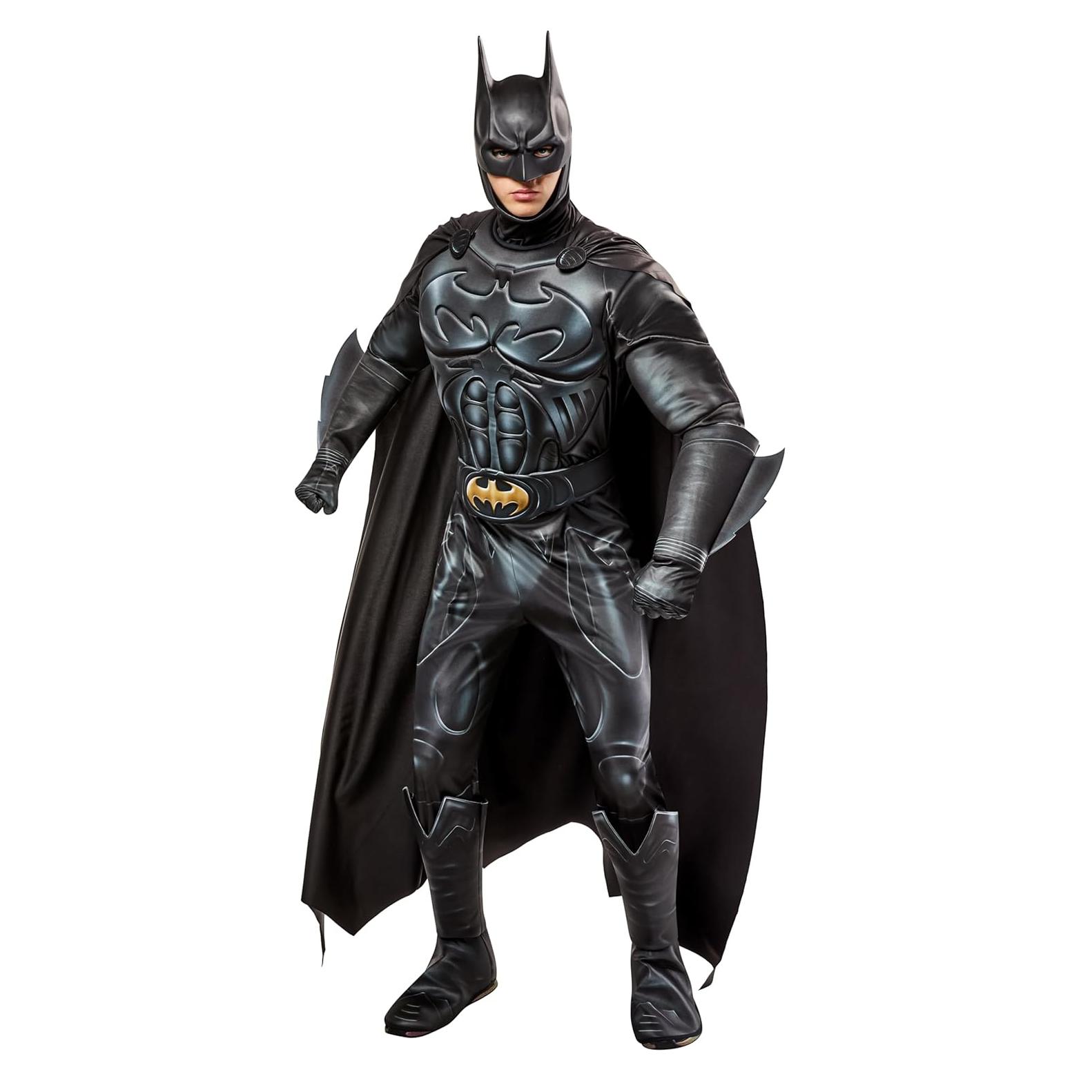 Disfraz Deluxe Batman Rubies para Hombre con Capa y Máscara