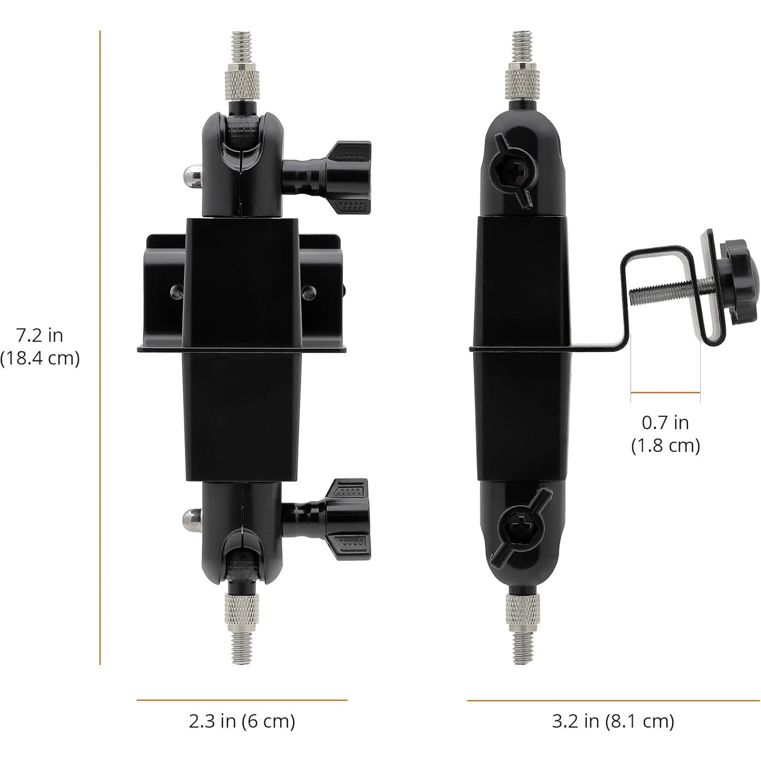 Soporte de Cámara y Panel Solar 2-en-1 Holicfun - Negro