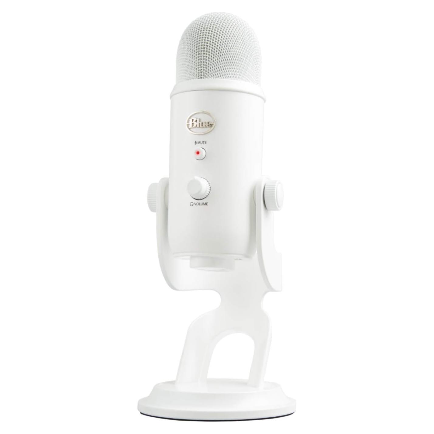 Micrófono USB Blue Yeti Blanco 4 Patrones para PC y Mac