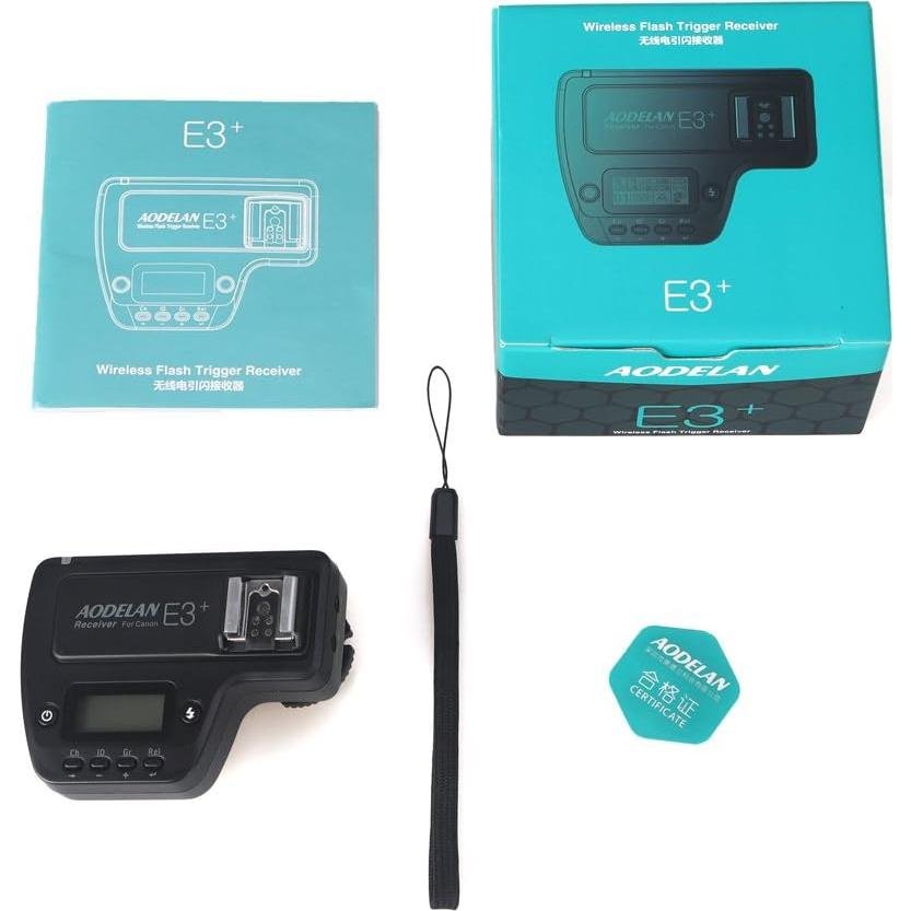 AODELAN E3+ Disparador Flash Speedlite para Canon y Nikon