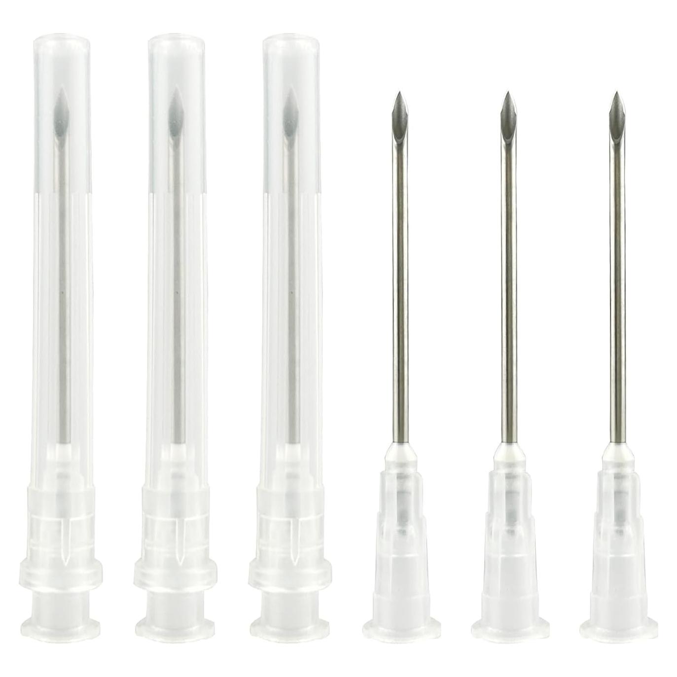 100 Agujas 16Ga 32mm Luer Lock JIAYOUSHOT para Inyección