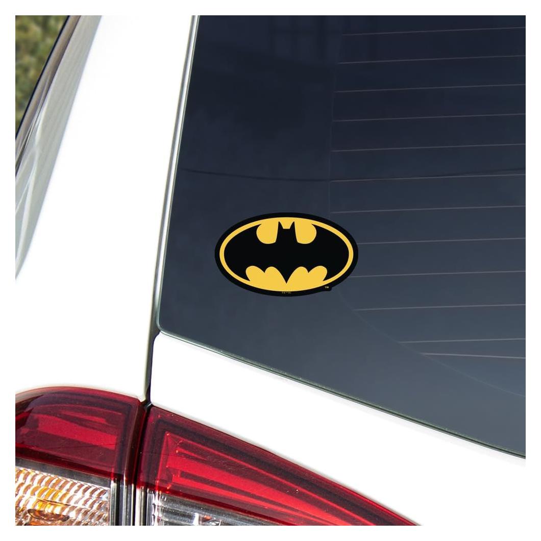 Calcomanía Vinilo Batman Logo Ovalado 10 cm Resistente UV