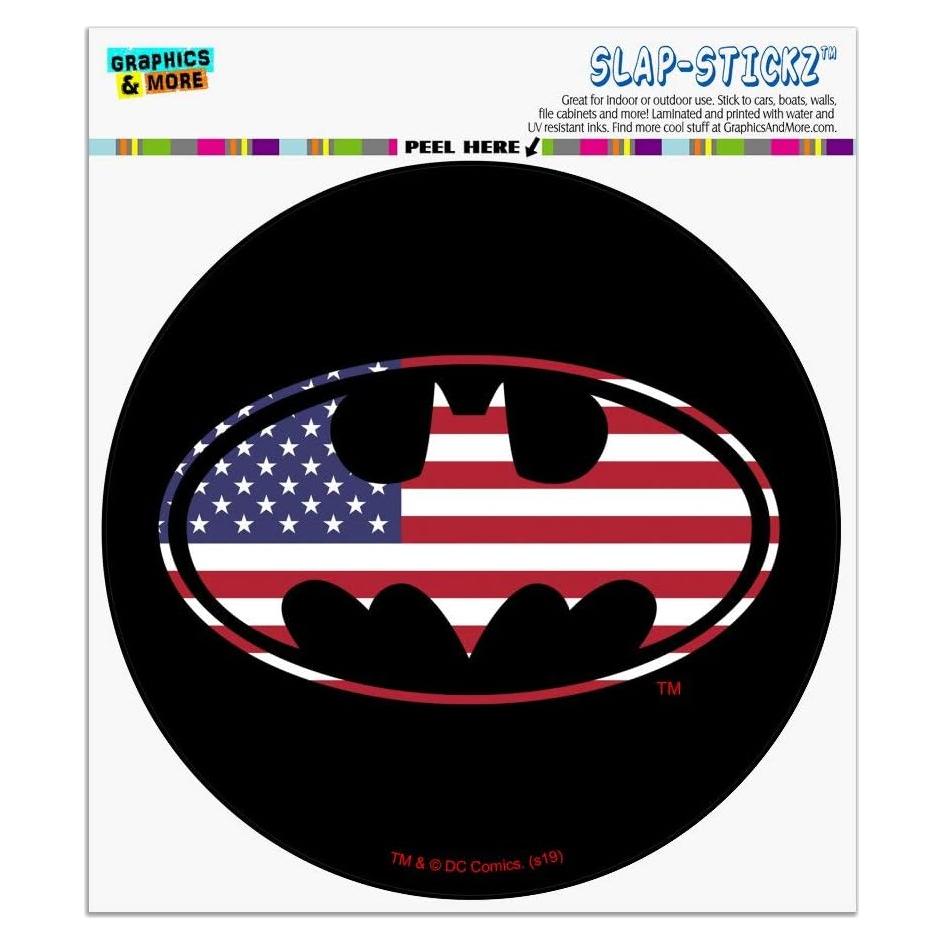 Calcomanía Batman USA Logo 14 cm para Ventana de Auto
