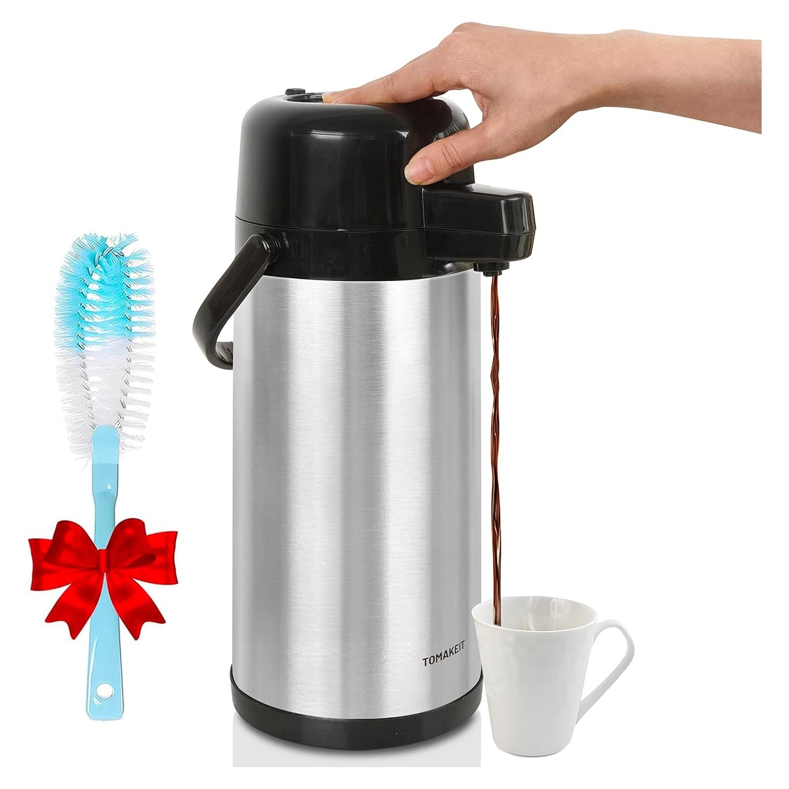 Carafe Térmica de Café TOMAKEIT 3L Acero Inoxidable Aislado