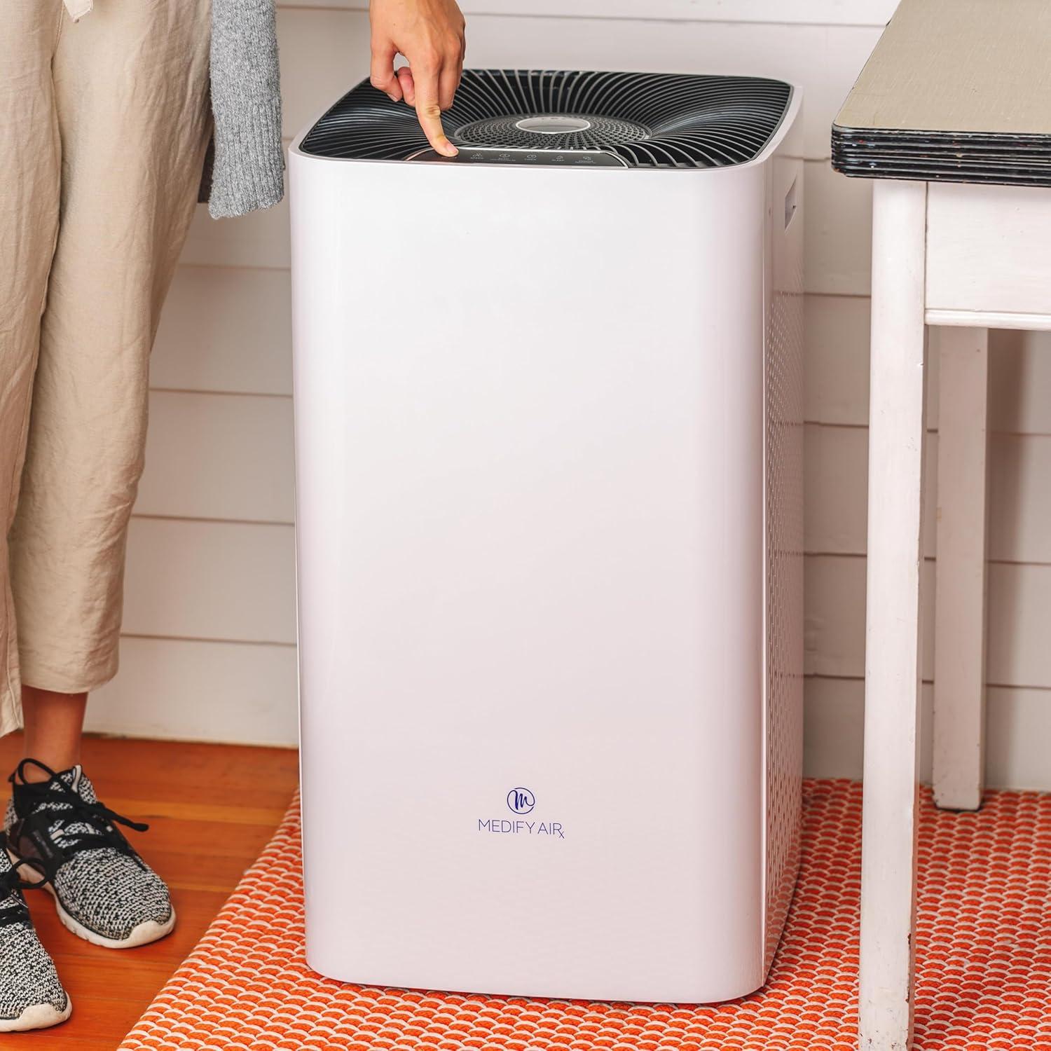 Purificador de Aire Medify MA-112 con Luz UV y Filtro HEPA H14