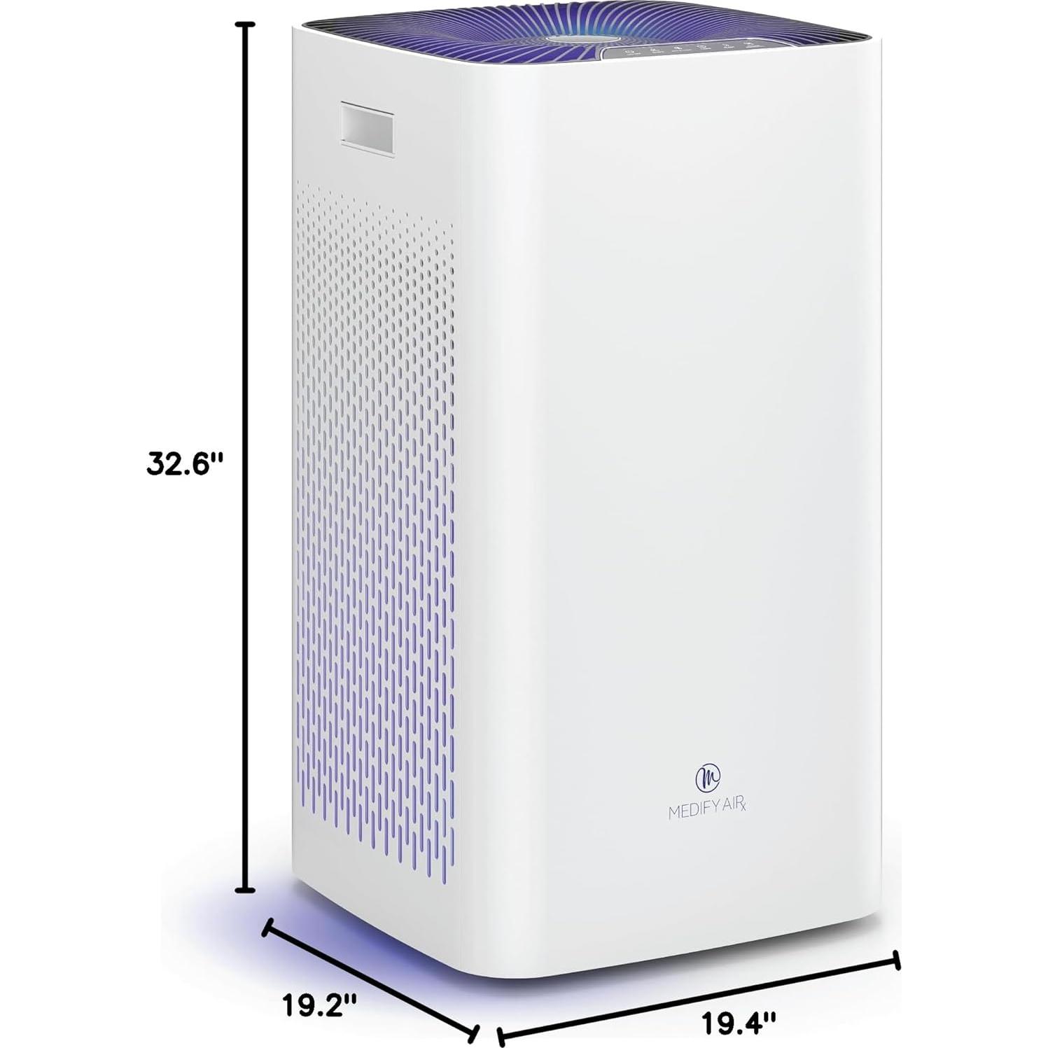 Purificador de Aire Medify MA-112 con Luz UV y Filtro HEPA H14
