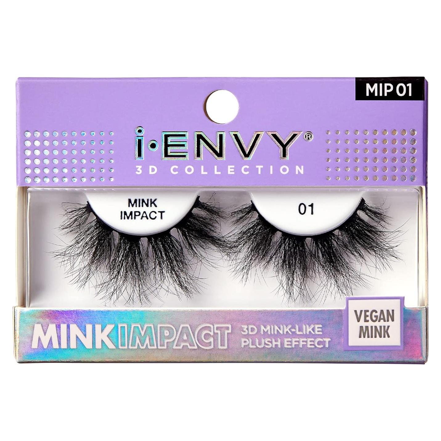 Pestañas Postizas i-Envy 3D Mink Impact Veganas Naturales