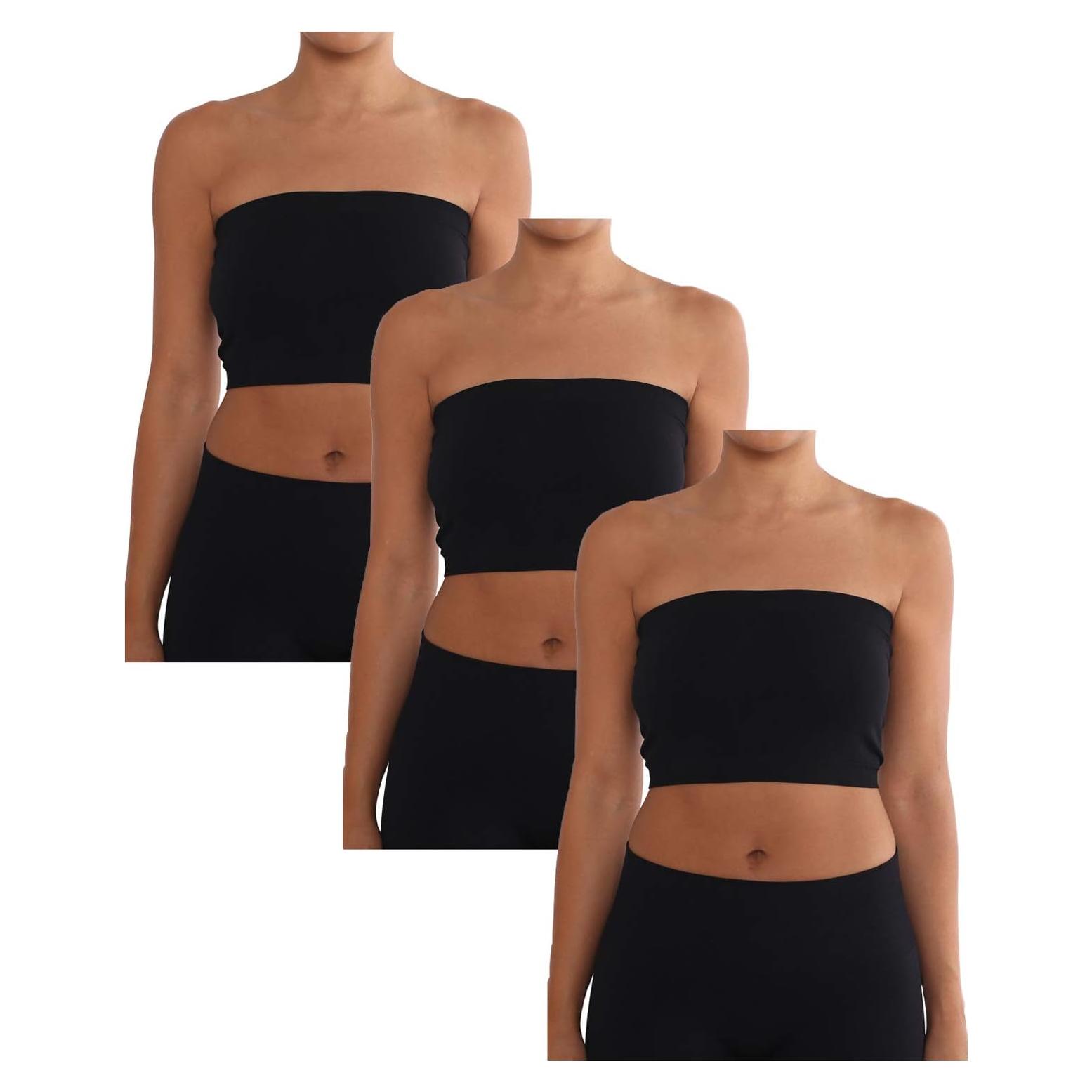Top Tubo Bandeau Sin Costuras AEKO para Mujeres Talla Plus