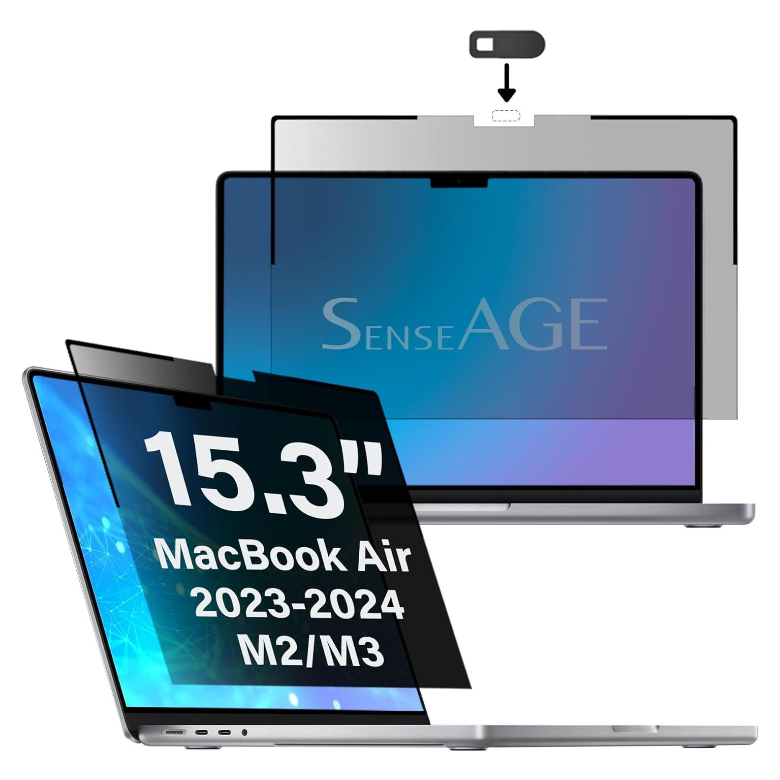 Protector de Pantalla de Privacidad Magnético SenseAGE para MacBook Air 15.3" (2023-2024)