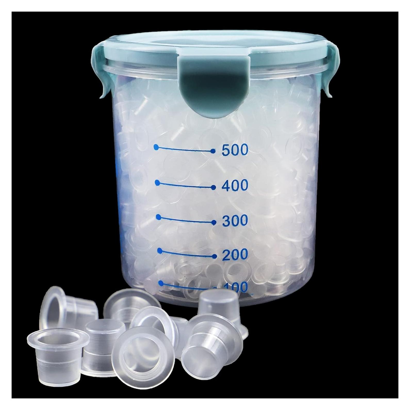 Tazas de Tinta para Tatuajes Inartato 600pcs Pequeñas