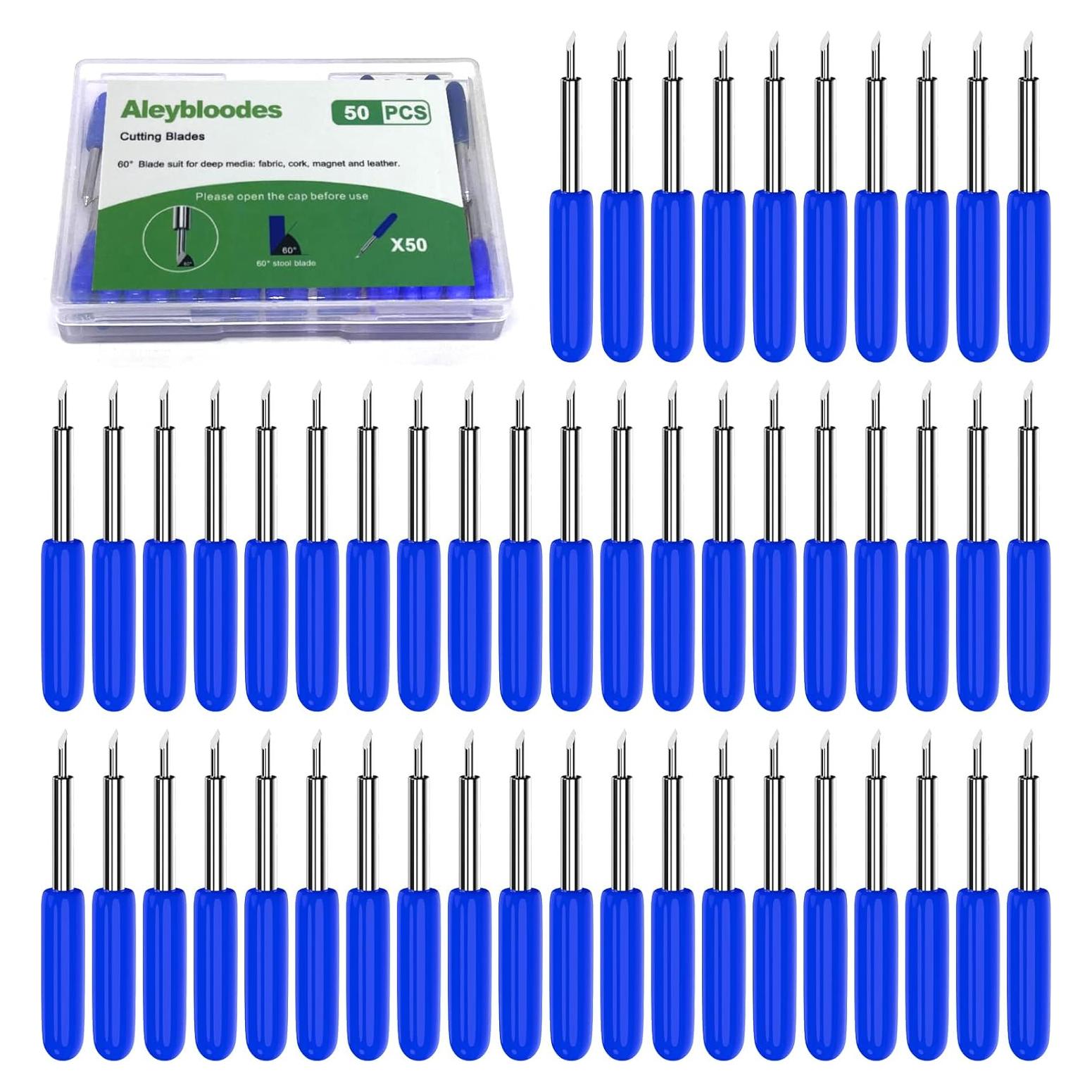 50 Cuchillas de Reemplazo Profundas Aleybloodes para Cricut