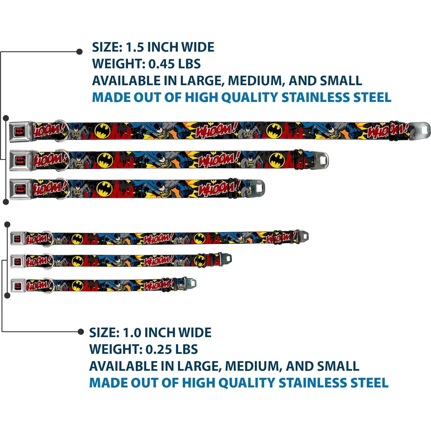 Collar de Perro Grande Buckle-Down Batman 3.81 cm Ancho