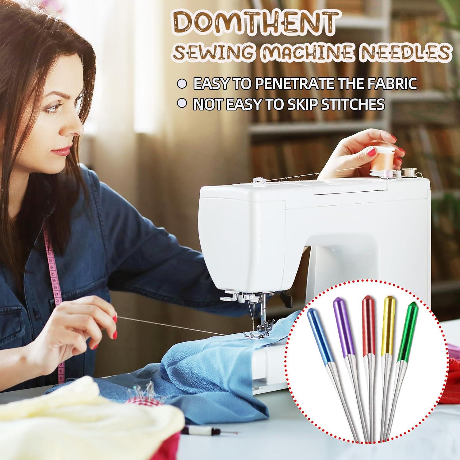 Agujas de Máquina de Coser Domthent 30pcs Universal HAX1