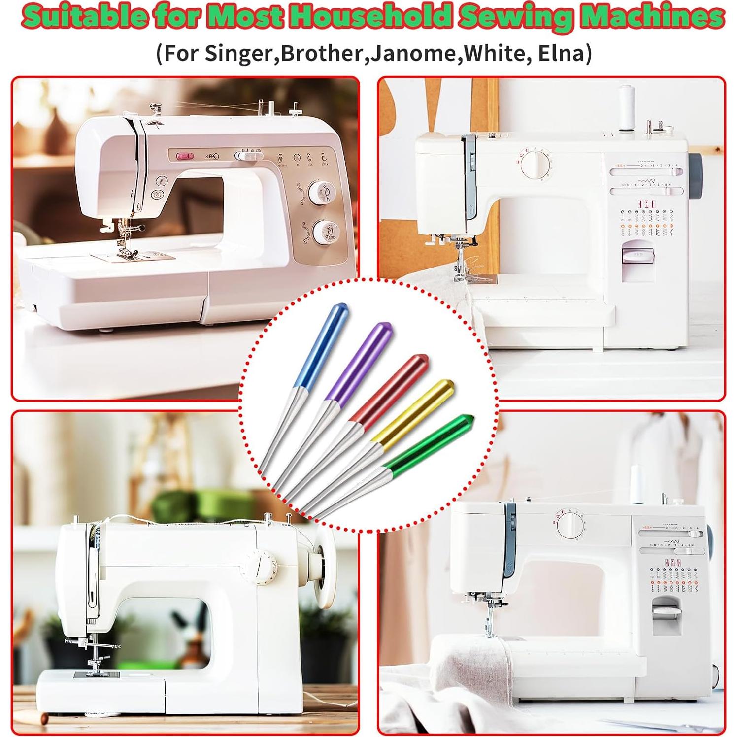 Agujas de Máquina de Coser Domthent 30pcs Universal HAX1