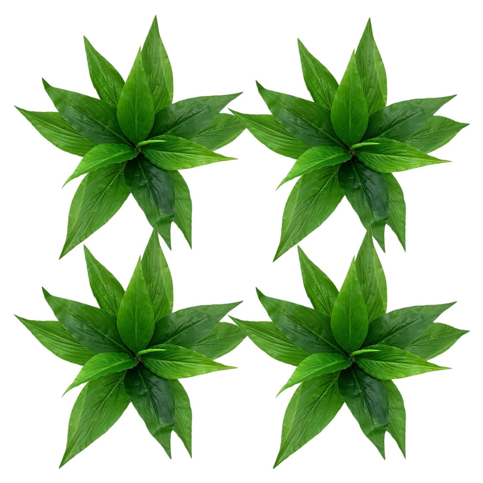 CATTREE Agave Artificial Verde 4 Pcs 28 cm Decoración Hogar