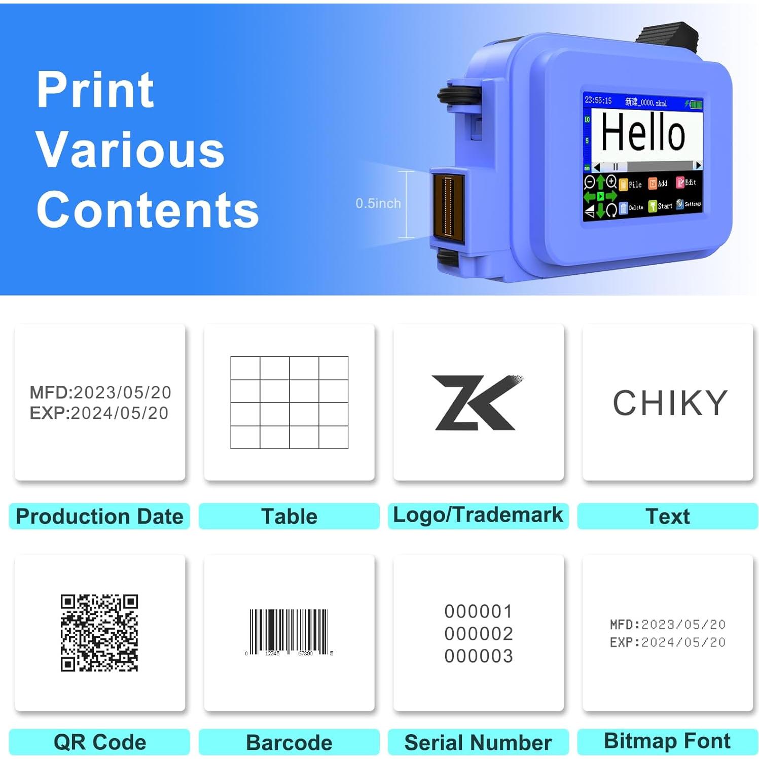 Impresora Mini Inkjet Portátil CHIKYTECH 600x600 0.25kg