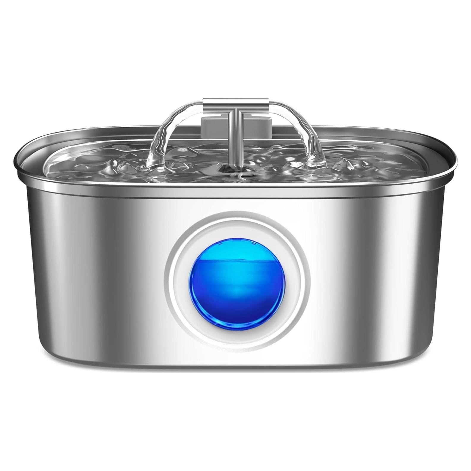 Fuente de Agua Automática para Gatos Rellaty 3.2L Acero Inoxidable